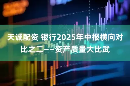 天诚配资 银行2025年中报横向对比之二——资产质量大比武